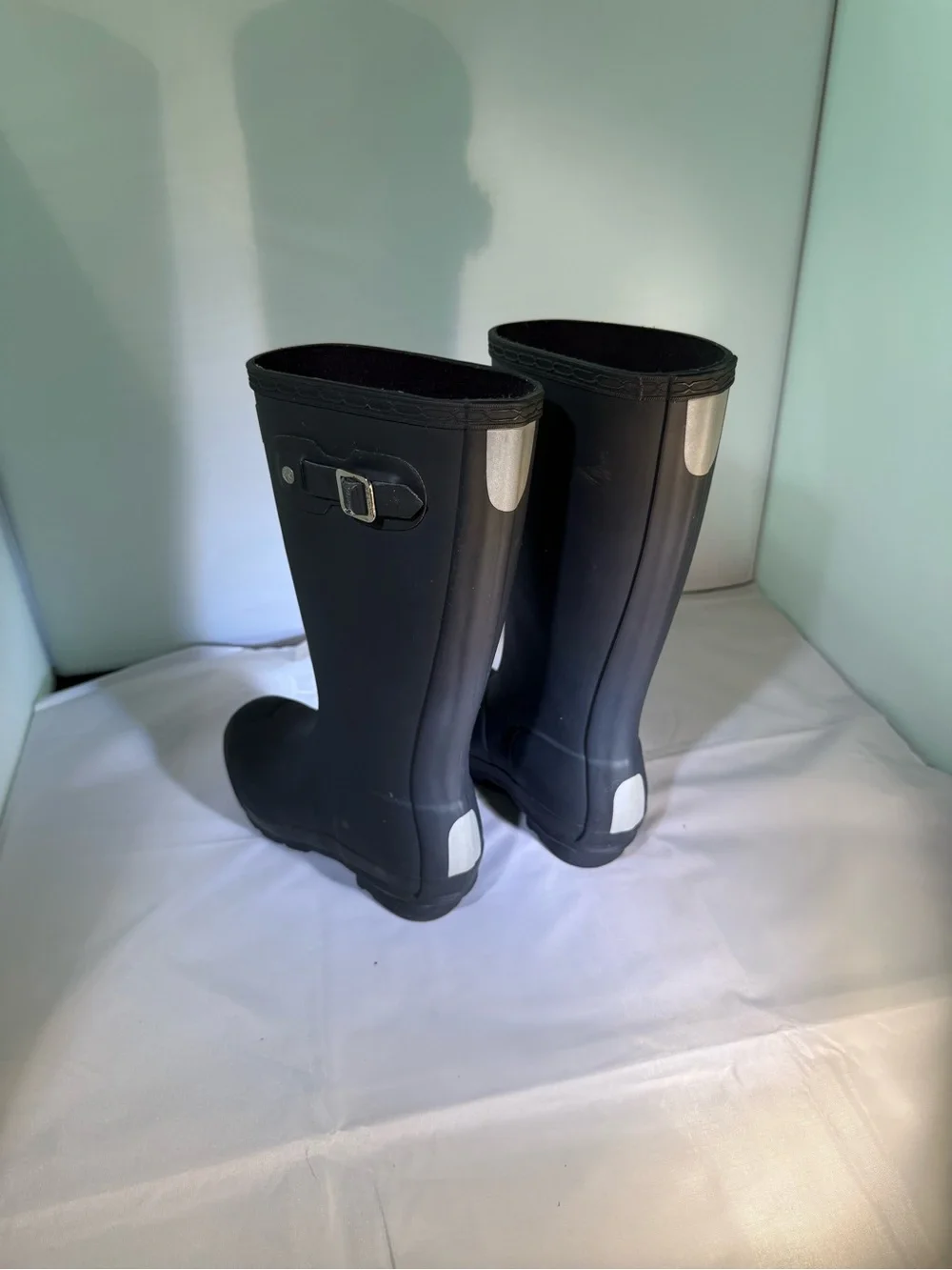 Hunter Tall Rubber Rain Boots in Black